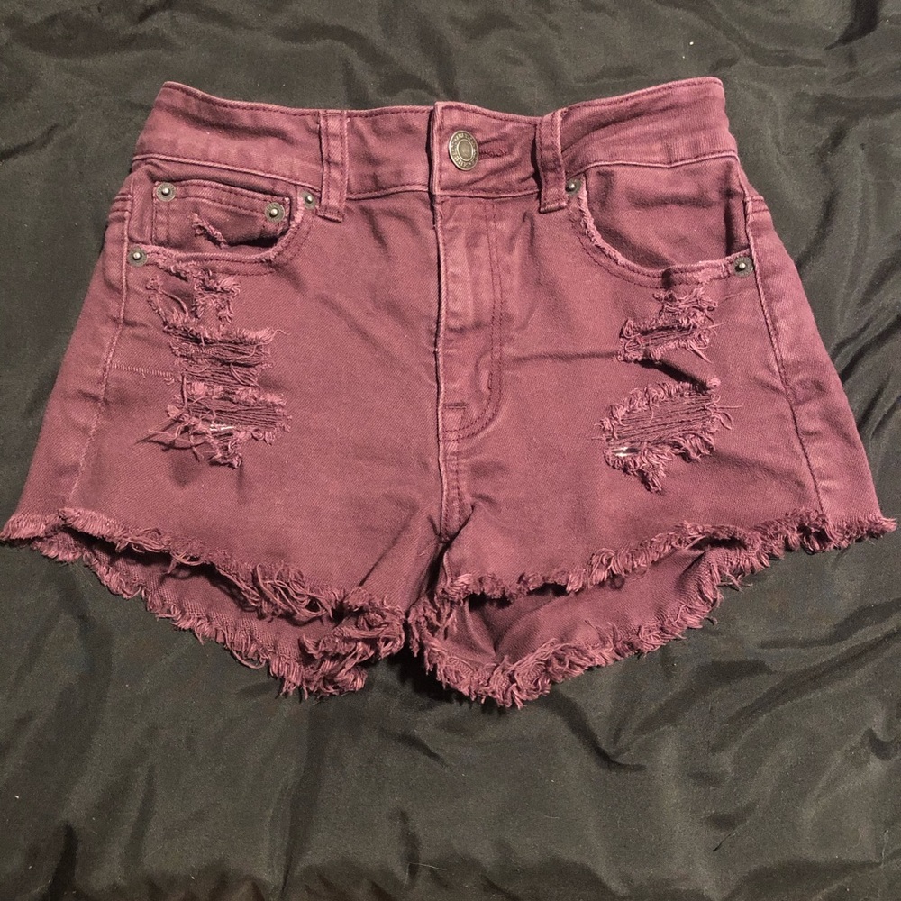 American Eagle distressed cut off shorts